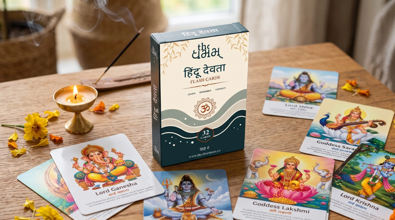 The Dharmam Hindu Dharma Flashcards for Kids